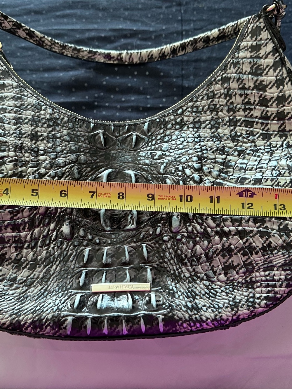 Brahmin Bekka Houndstooth Ombré Melbourne Shoulder Bag - Picture 4 of 10